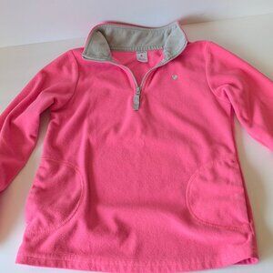 ❄️ Carter's Girls Size 6 Fuchsia Pink 1/4 Zip Micro-fleece Pullover ❄️